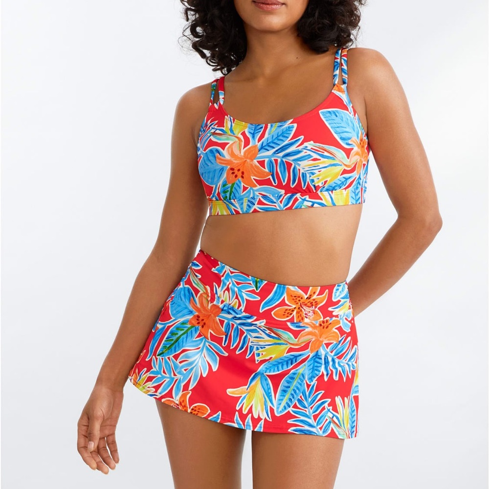 Tiger Lily underwire bikini with swim skort